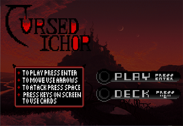 Cursed Ichor title screen